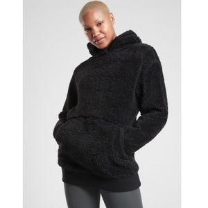 Athleta shearling hoodie